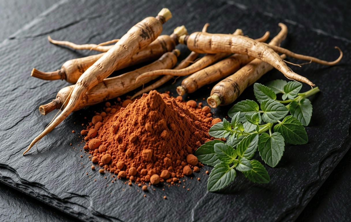 Raw botanical ingredients for natural supplements for men